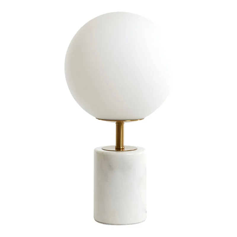 Rabatt Klassische Tischlampe mit weißer Kugel Light & Living Medina