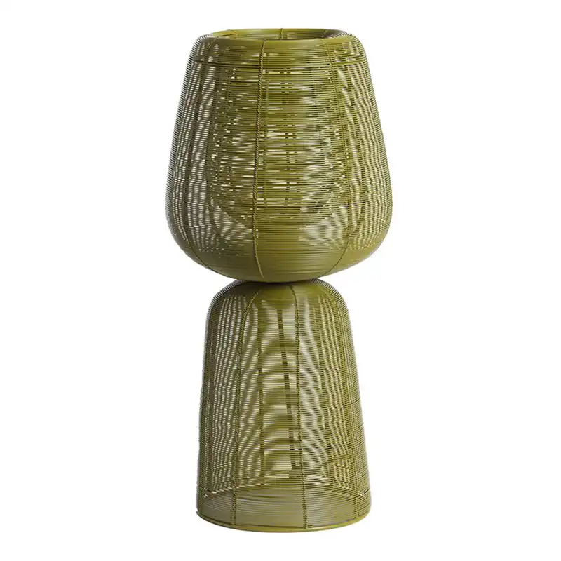Retro Tischlampe grüner Metalldraht Light & Living Aboso Preisknaller