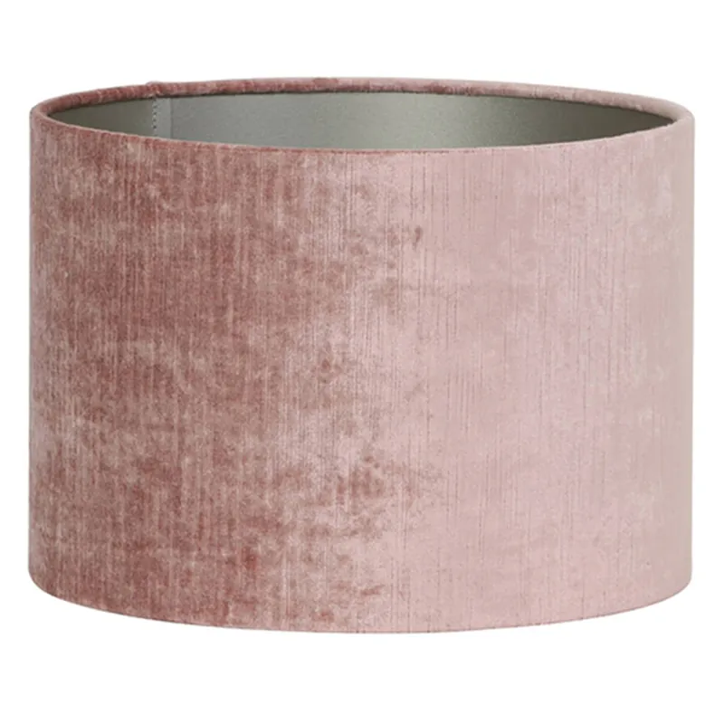 Preis Gesenkt Retro rosafarbener Lampenschirm Samtoptik Light & Living Gemstone