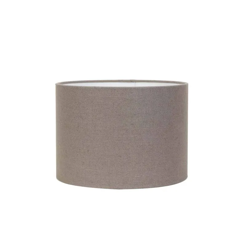 Neue Ware Grau Zylinderschirm Lampenschirm Stoff Light & Living Livigno
