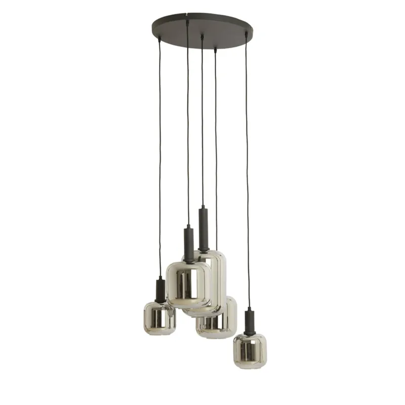 Pendelleuchte Glas 5-flammig Light & Living LEKAR Jetzt Kaufen