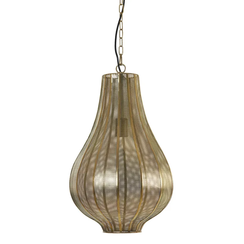 Goldfarbene Metall-Hängelampe Light & Living Micha Heißes Angebot