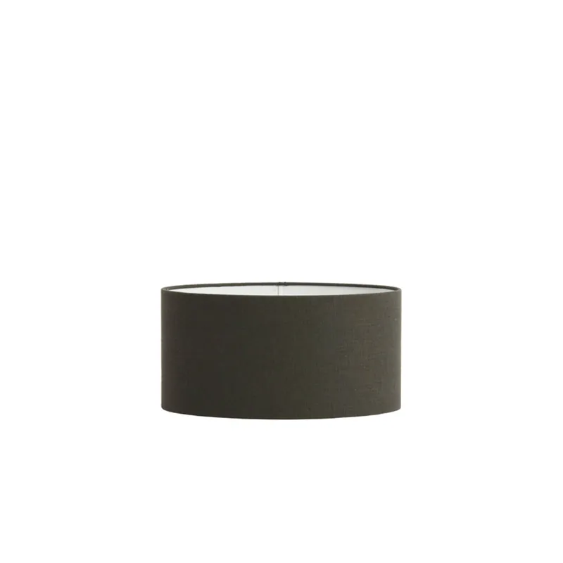 Schwarzer zylindrischer Lampenschirm Light & Living Livigno Expressversand