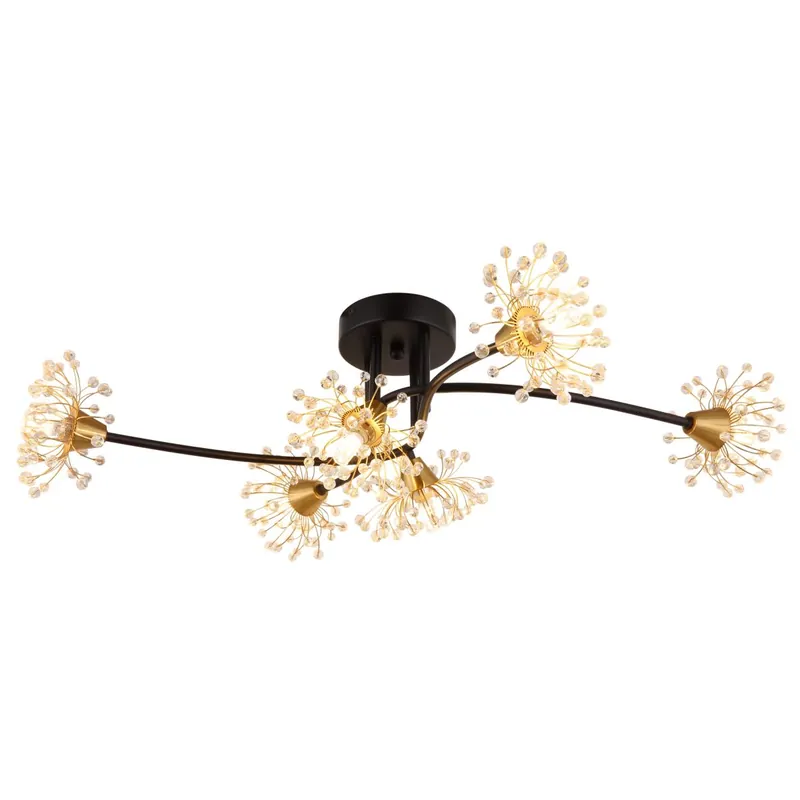 Super-Preis Elegante Deckenlampe mit Kristallblumen Fiore