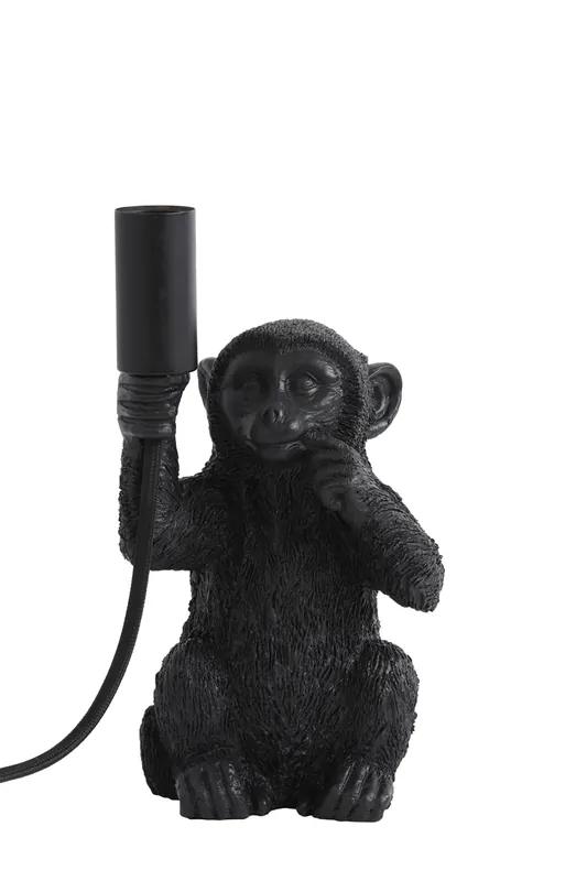 Nur Heute Schwarze Tischlampe Affe Light & Living Monkey