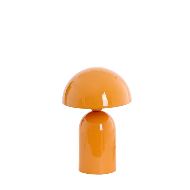 Orangefarbene Tischlampe mit Glanzfinish Light & Living Tolima Neu