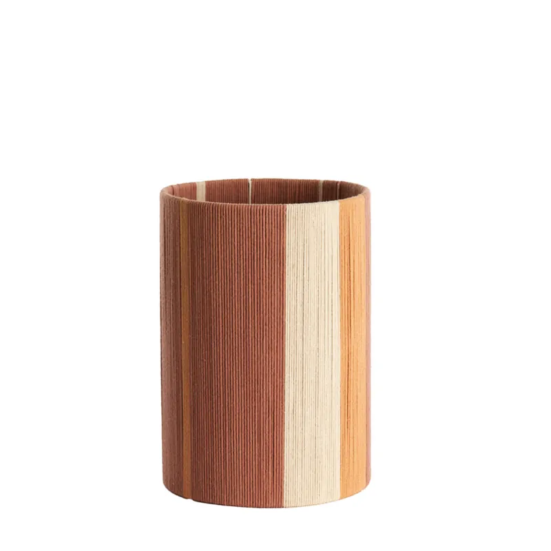 Gestreifte Lampenschirm Terrakotta-Farbe Light & Living Medan Mega-Angebot
