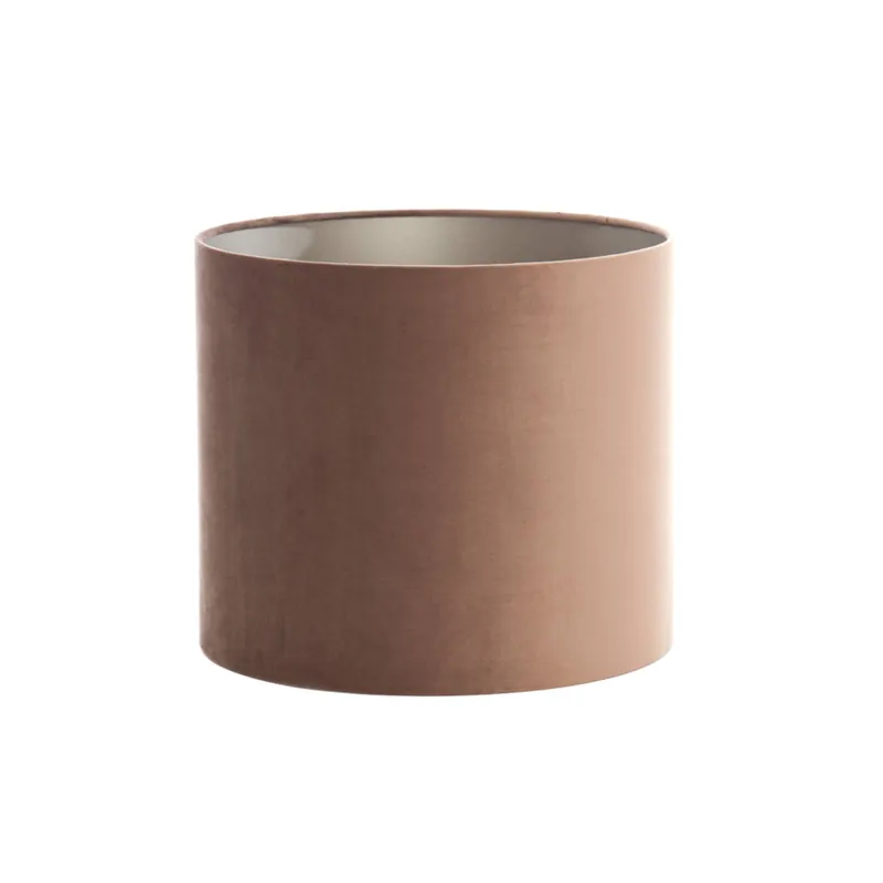 Bestpreis Velours lampenschirm braun zylindrisch Light & Living Velours