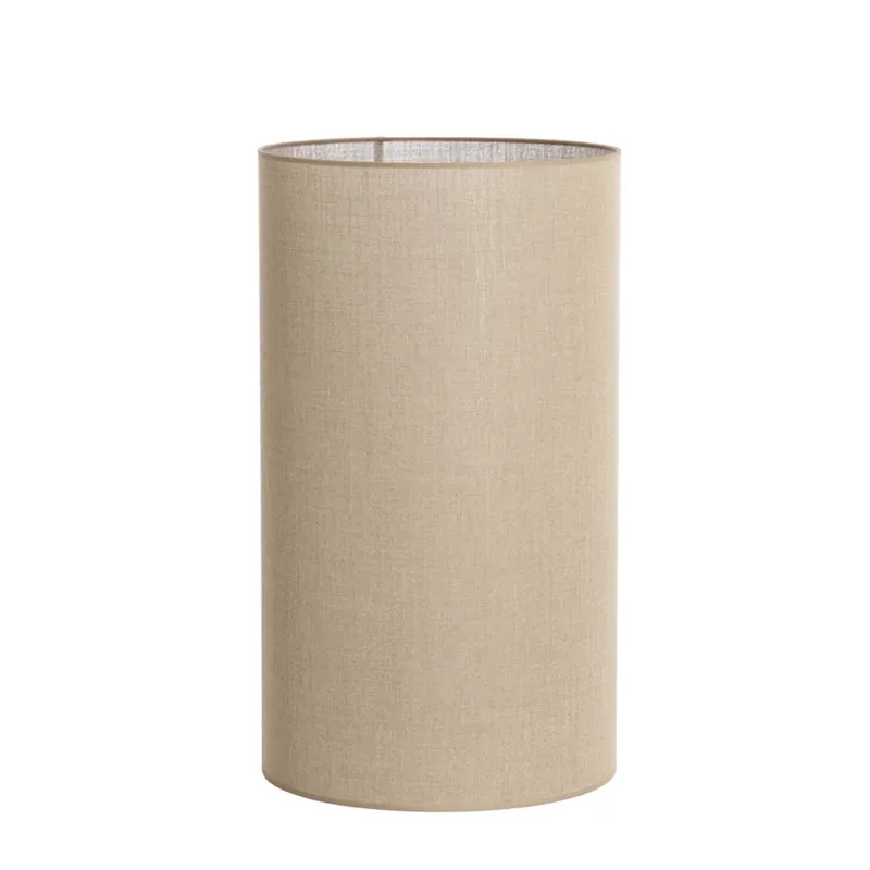 Sichere Zahlung Zylinder Lampenschirm beige Textil Light & Living