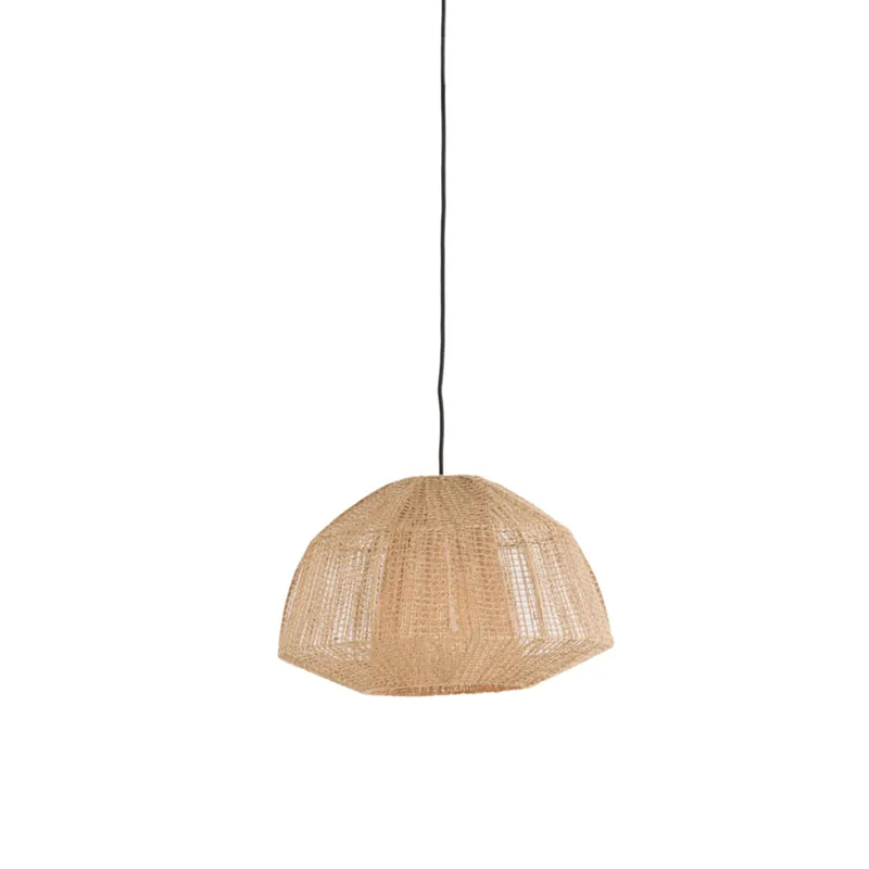 Rattan-Hängelampe mit natürlicher Ausstrahlung Light & Living Macul Preiswert