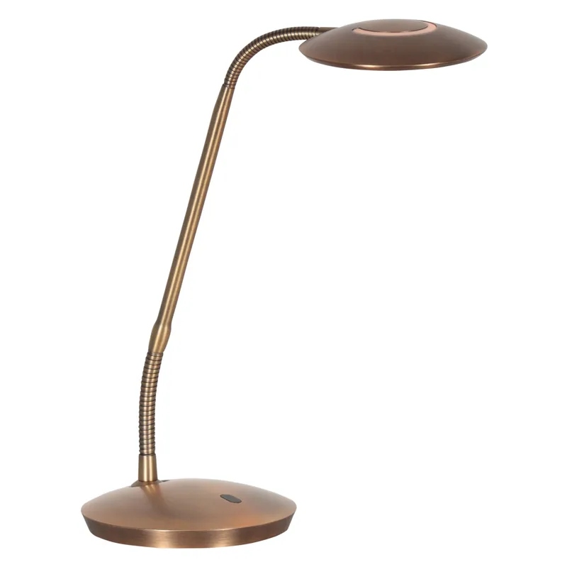 Markenprodukt Tischlampe aus Bronze mit verstellbarem Arm Steinhauer Exclusive Zenith2