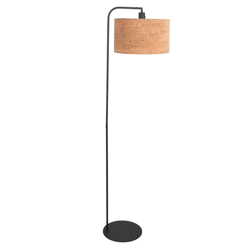 Moderne Stehlampe mit beigefarbenem Korkschirm Steinhauer Stang Begrenztes Angebot