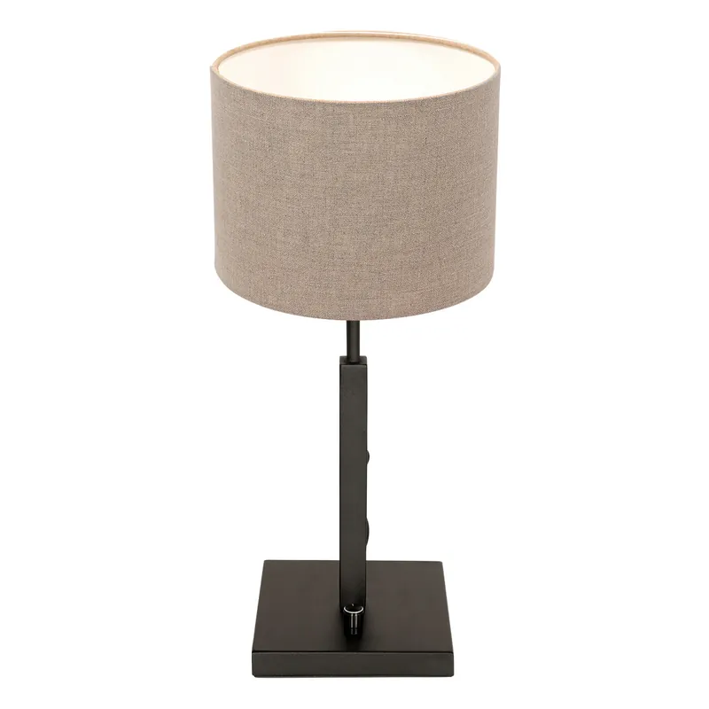 Tischlampe mit braunem Schirm Steinhauer Stang Online Kaufen