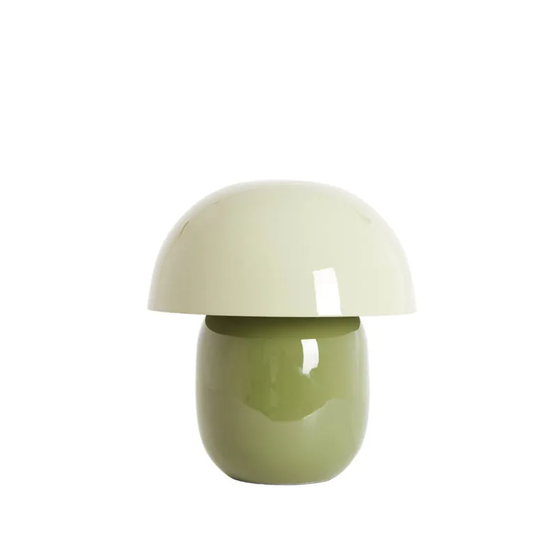 Highlight Verspielte Tischlampe olivgrün mit hellgrünem Akzent Light & Living Mimosa