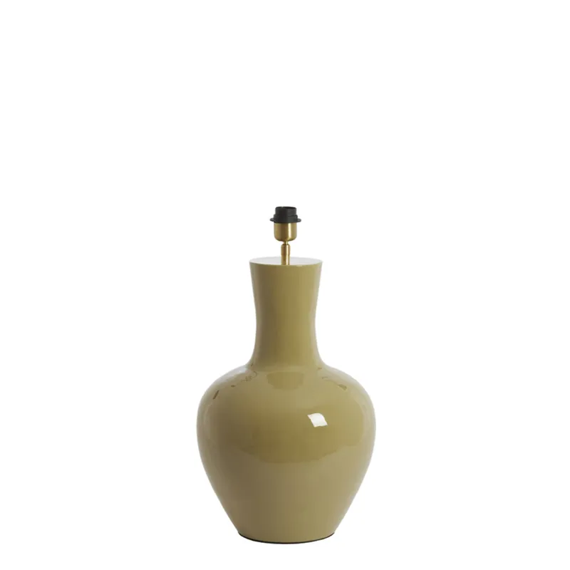 Top-Angebot Tischlampe olivgrün glänzend natürlich und modern Light & Living Nana