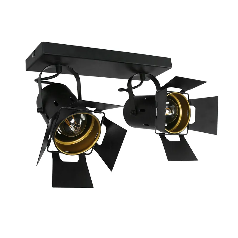 Bestseller Industrielle Metall schwarze Spotlampe Mexlite Carree