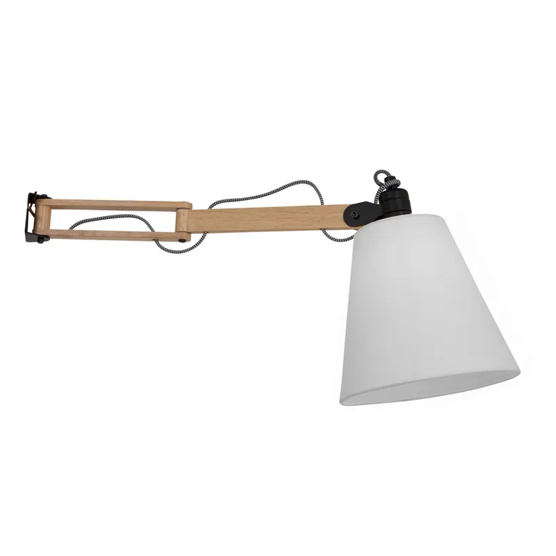 Skandinavische metallene Stoff-Wandlampe Mexlite Dion Geprüft