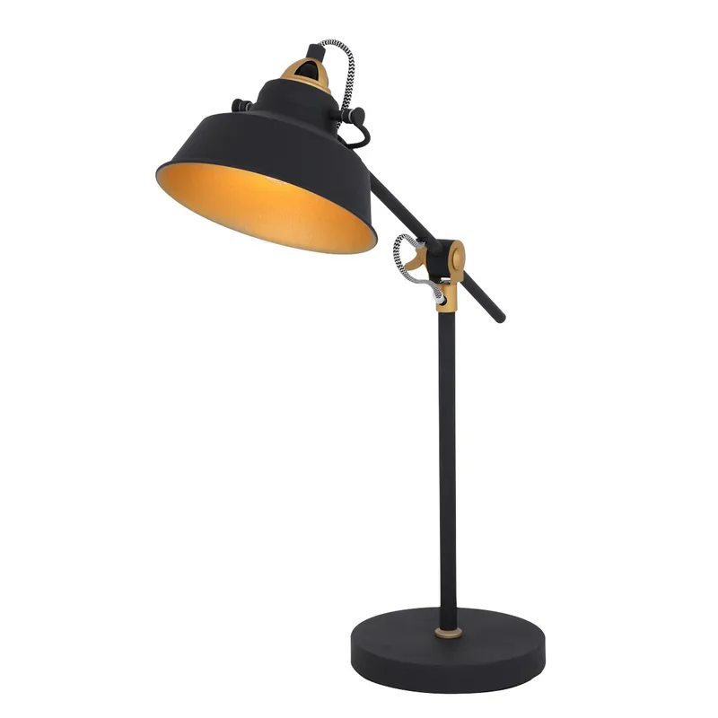 Industrielle schwarze Metall-Tischlampe Mexlite Nove Garantierte Lieferung