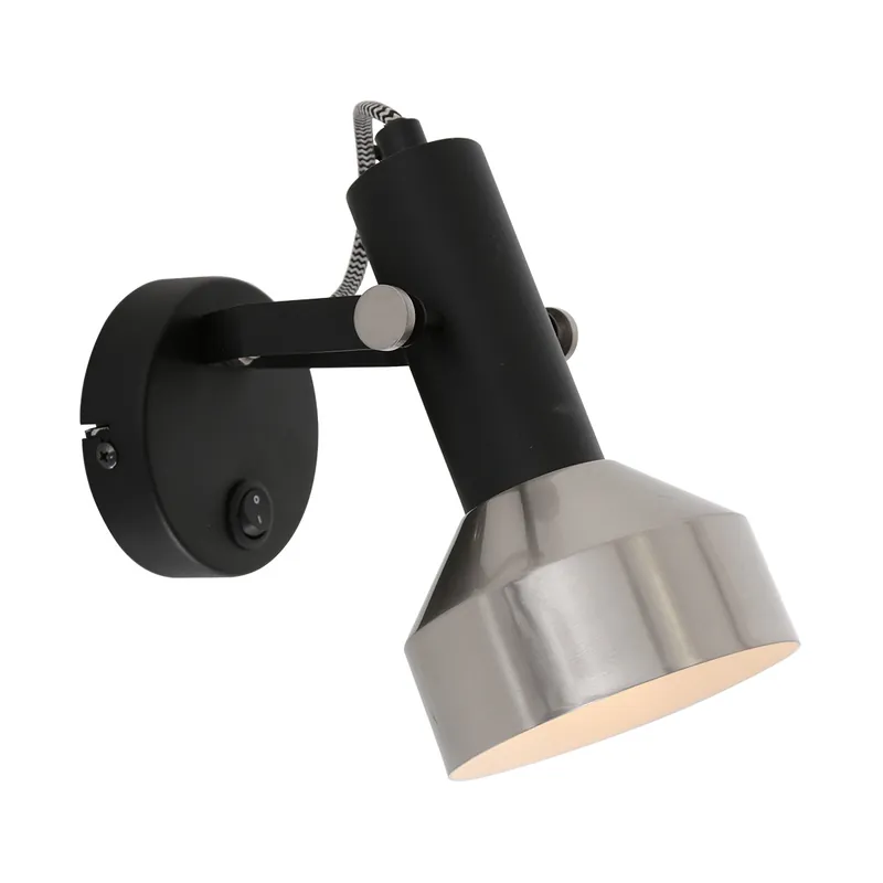 Jetzt Kaufen Flexible Spot Schwarz / Stahl Laterne Mexlite Acier
