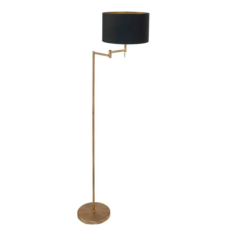 Bronzene Stehlampe mit weißem Schirm Mexlite Bella Neue Kollektion