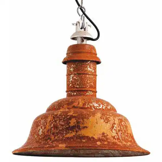 Neu Im Sortiment Uriger Look: Bolich Fabriklampe mit echter Rost-Patina
