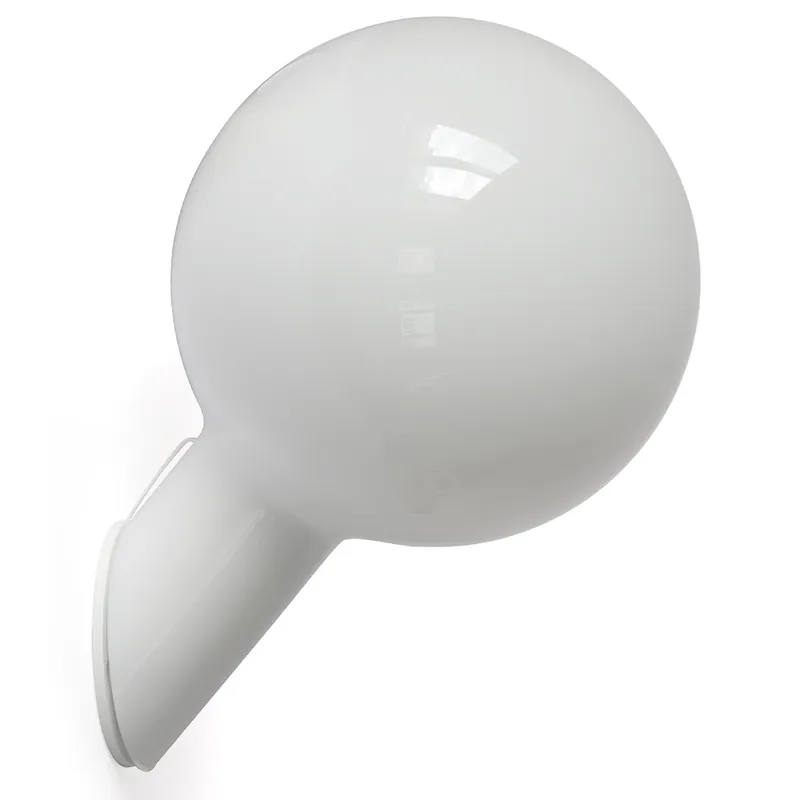 Minimalistische Kugel-Wandleuchte PIN aus Opalglas IP44 Versand Am Gleichen Tag