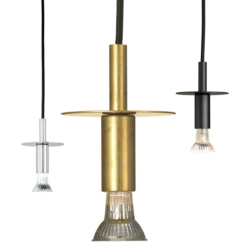 Schneller Versand Ideal für Theken: Strahler-Pendelleuchte STAR, z.B. Kupfer oder Messing