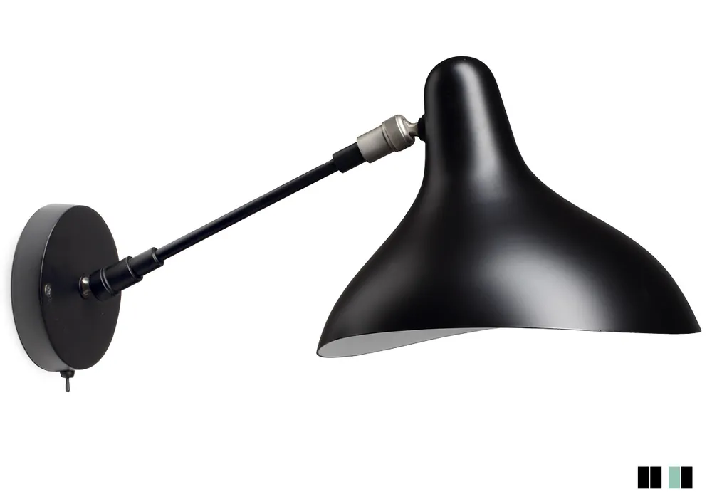 Echt MANTIS Wandleuchte im Mid-Century-Design