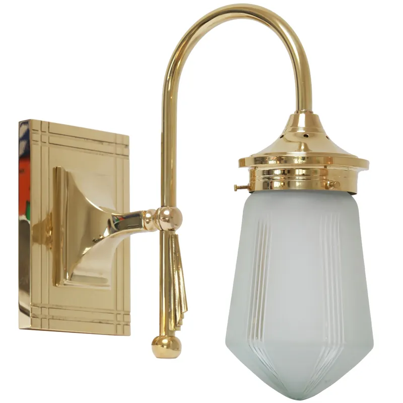 Billig Art Déco-Applique mit Dekorschliffglas ALTO ADIGE I