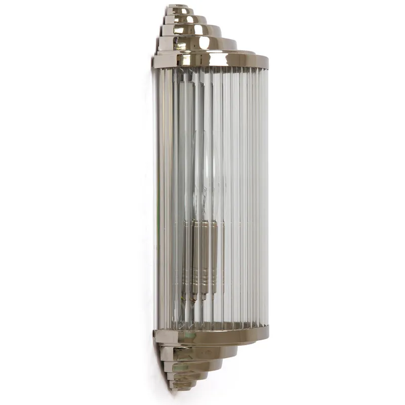 Expressversand Kleine Art Déco-Kristallglas-Wandleuchte PETIO I/1