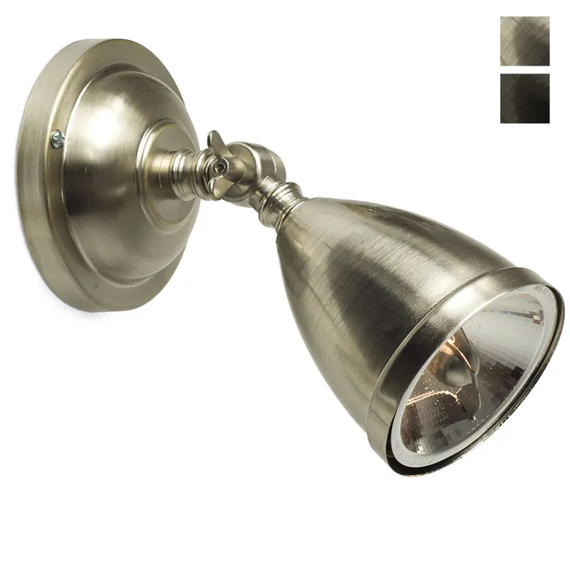 Top-Preis Einstellbarer, nostalgischer LED-Strahler WHITBY aus Messing