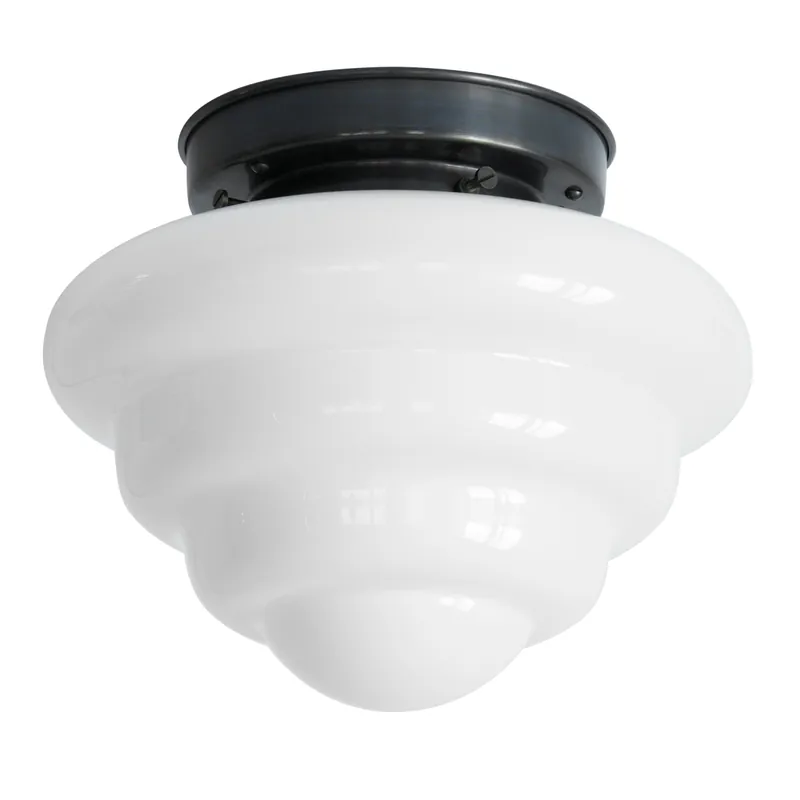Deckenleuchte mit weißem Wolkenglas Ø 26 cm Versand Am Gleichen Tag