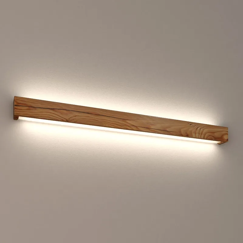 Up & Down-Wandleuchte aus Massivholz-Balken, 91 cm Kracherpreis