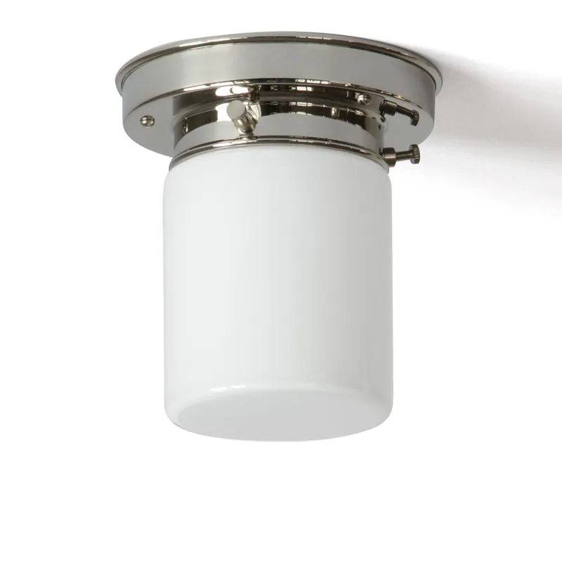 Sehr kleine Deckenleuchte mit Zylinder-Opalglas, Ø 9 cm Neu Im Sortiment