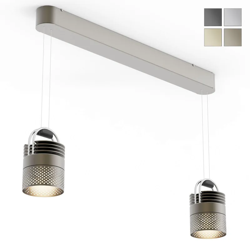 Angebot AIRMOD DUO Moderne Doppel-Pendelleuchte, viele Varianten mit Glas oder Lochblende