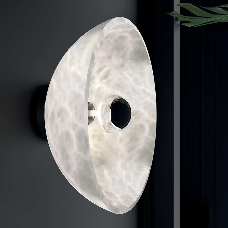 Exklusive Schalen-Wandleuchte aus Alabaster APOLLO Jetzt Kaufen