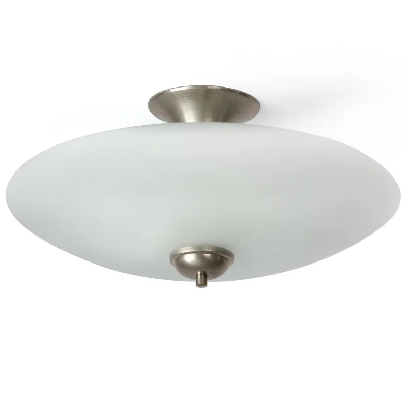 Markenprodukt Klassische Glasschalen-Deckenleuchte (mattiert) mit indirektem Lichtanteil Ø 40/50 cm