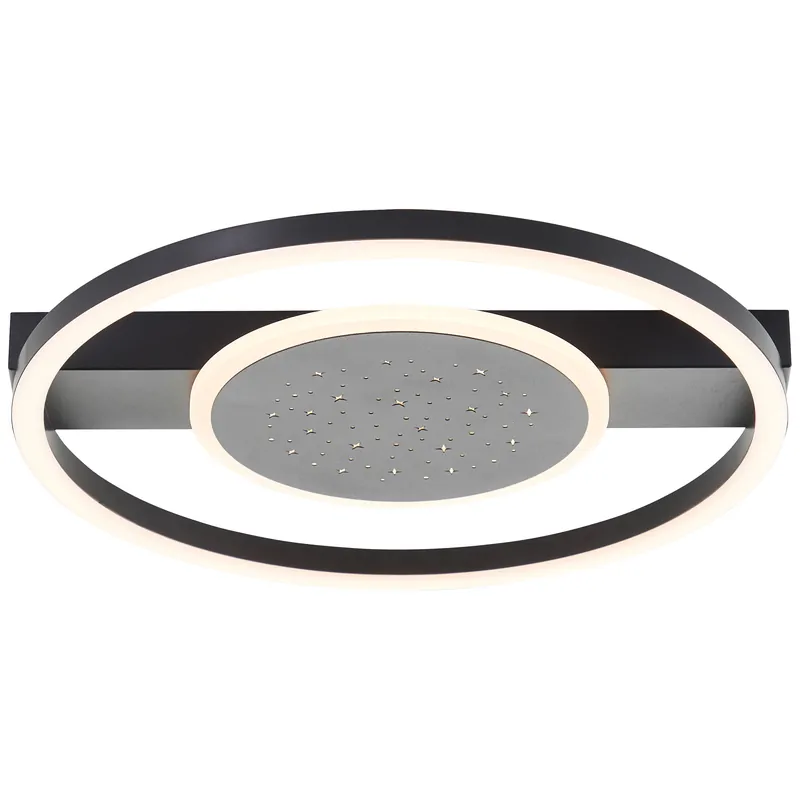 Kracherpreis Reno LED Deckenleuchte 37x37cm schwarz