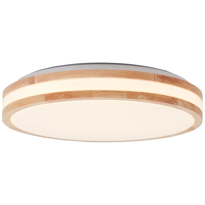 Günstig Laskos LED Wand- und Deckenleuchte 38cm holz hell/weiß
