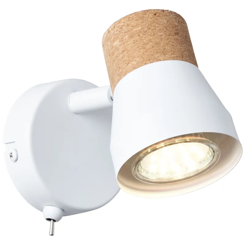 Neuheit Moka Wandspot Schalter weiß matt