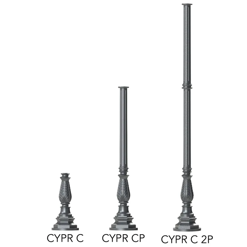 Kleine Säule CYPR C mit Akanthusblattkelch 41 / 99 / 157 cm Echt