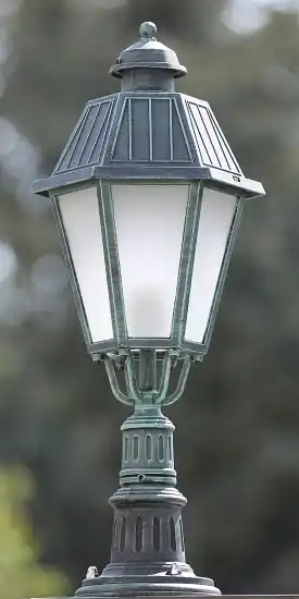 Finale Aktion Sechsseitige klassische Gartenleuchte mit kleinem Sockel