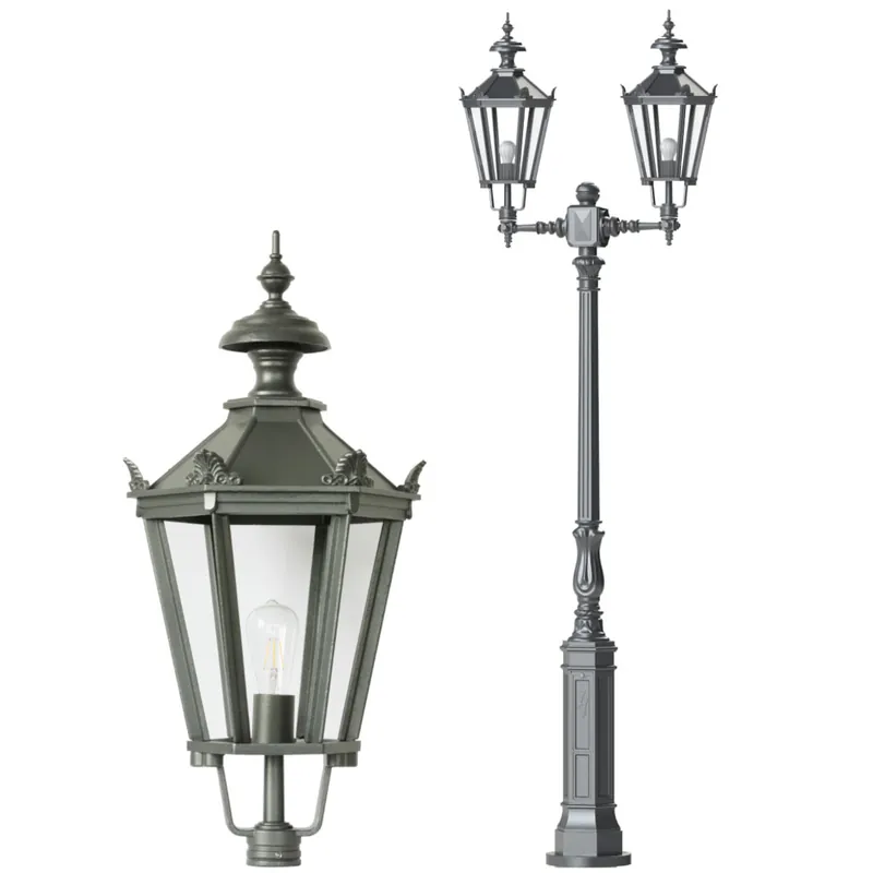 Zweiflammige Schinkel-Laterne S2P1.Danzig.71, 294 cm Bestpreis