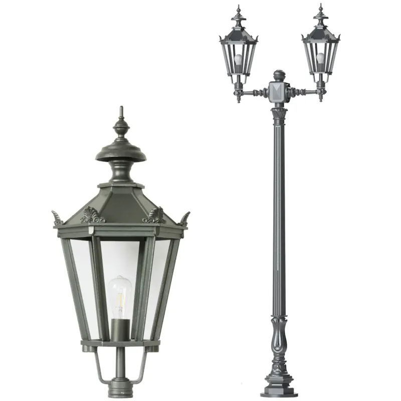 Sonderaktion Zweiflammige Schinkel-Laterne S0P3.Danzig.71, 279 cm
