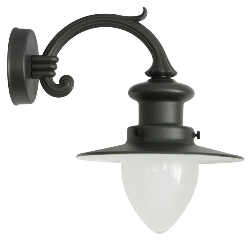 Fabrik-Schirmwandlampe für Außen mit Echtglas Top-Seller