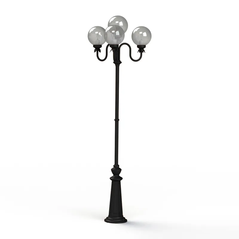 Kracherpreis Vierflammige Kugel-Standleuchte Moon, 206 cm