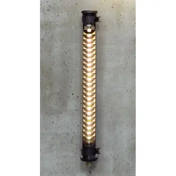Moderne Wandleuchte ELGAR COAL mit Lamellenreflektor (70 / 100 cm) Geprüft