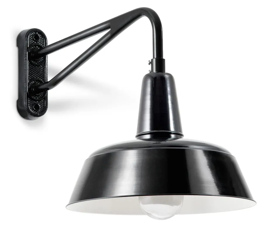 Außenwandleuchte in klassischem Fabrik-Design mit Zylinderglas Berlin W340 Ausverkauf