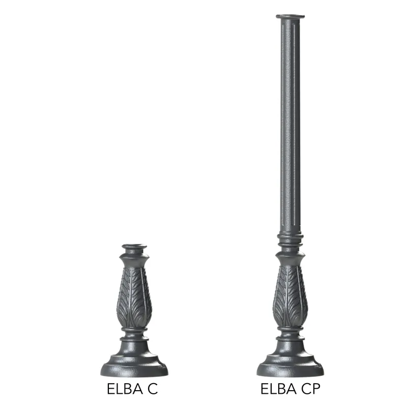 Top-Seller Schlanke Säule ELBA C mit Blattornament 34 / 92 cm