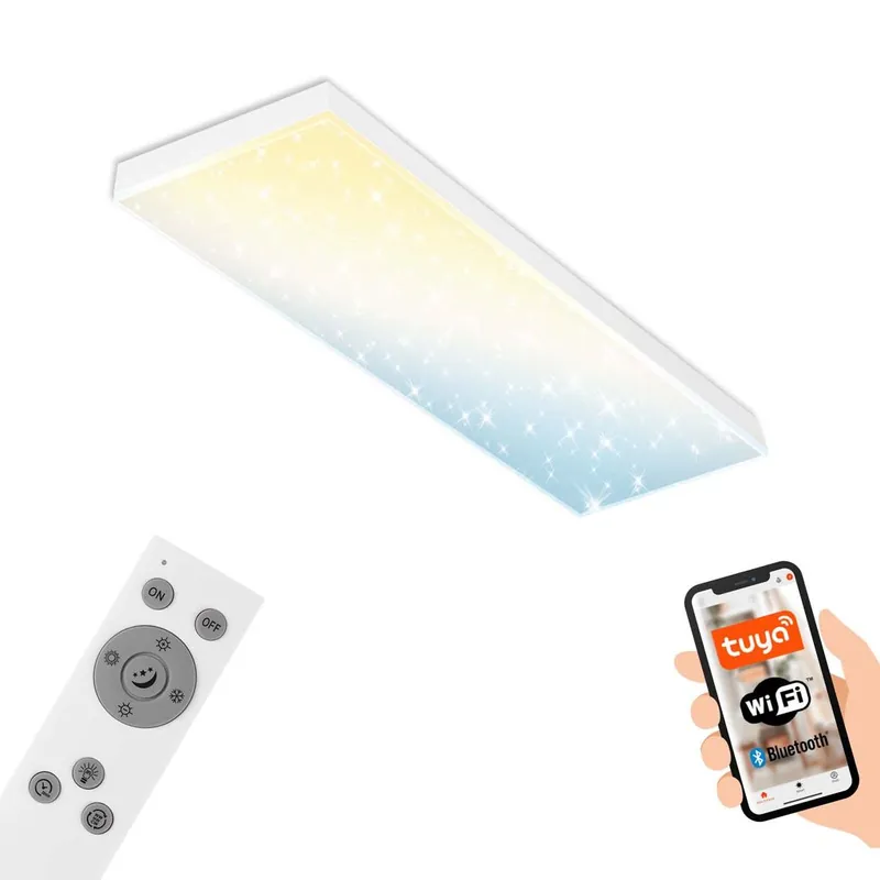Wochenendangebot Sternenhimmel CCT LED Panel, 100 cm, 28 W, 3000 lm, Weiß